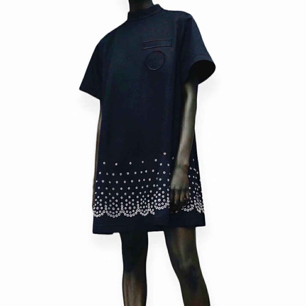 Alexander Wang Black Mini Dress with Studs, Size 10